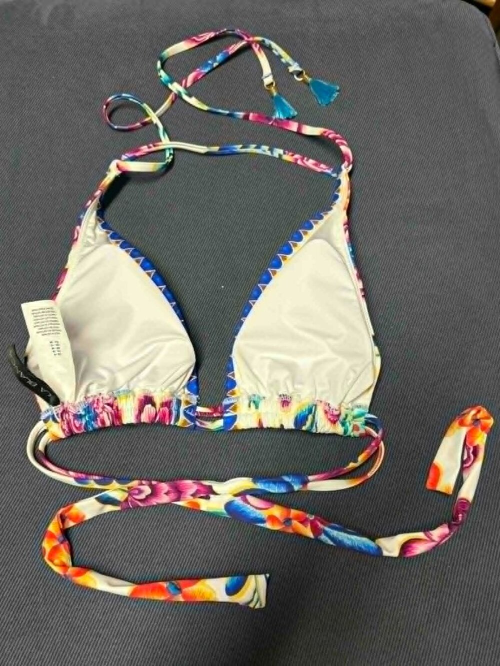La Blanca Paradiso halter bikini top & bikini bottom Medium - Picture 9 of 13